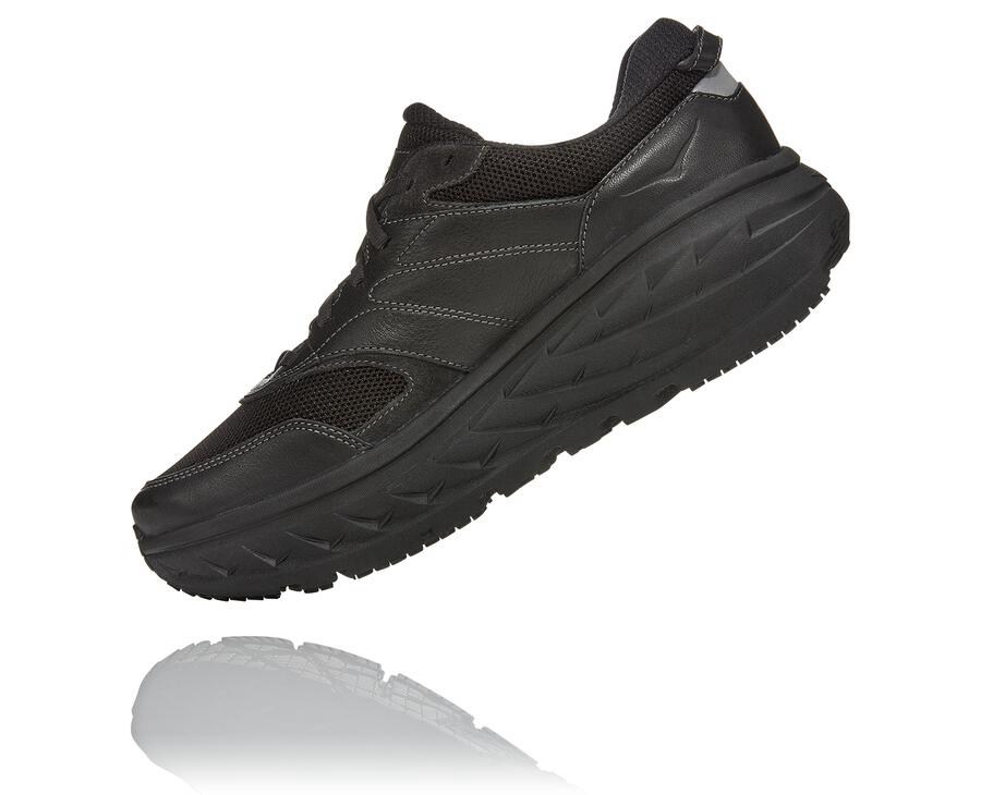 Hoka One One Running Shoes Mens Black - Bondi L - 36107QOMR